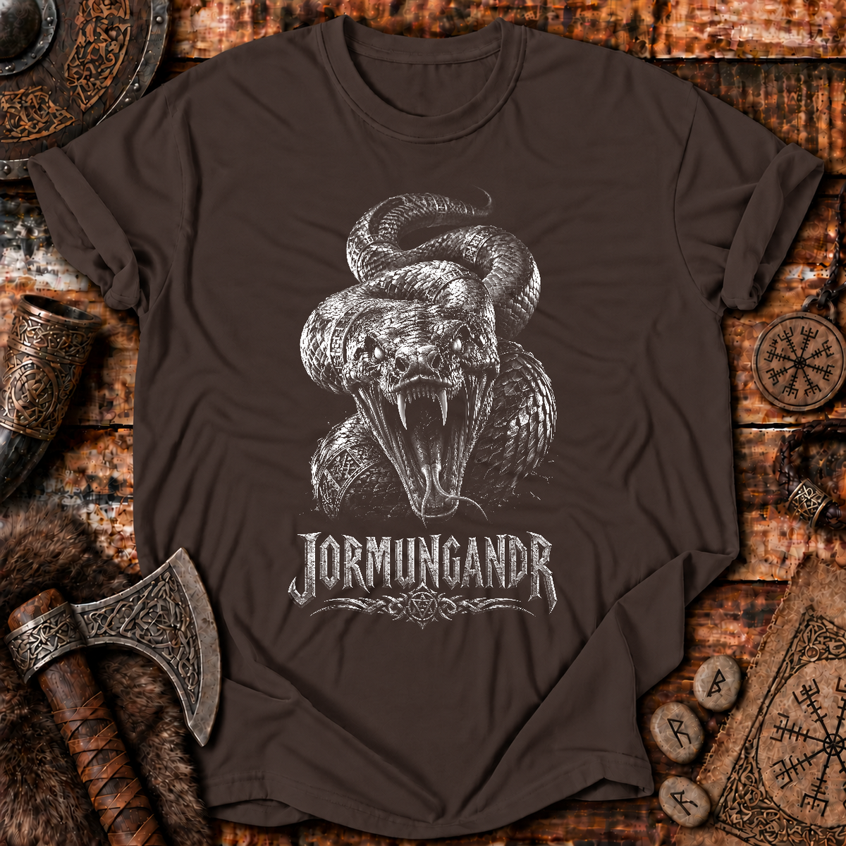 Jormungandr Viking Snake T-Shirt