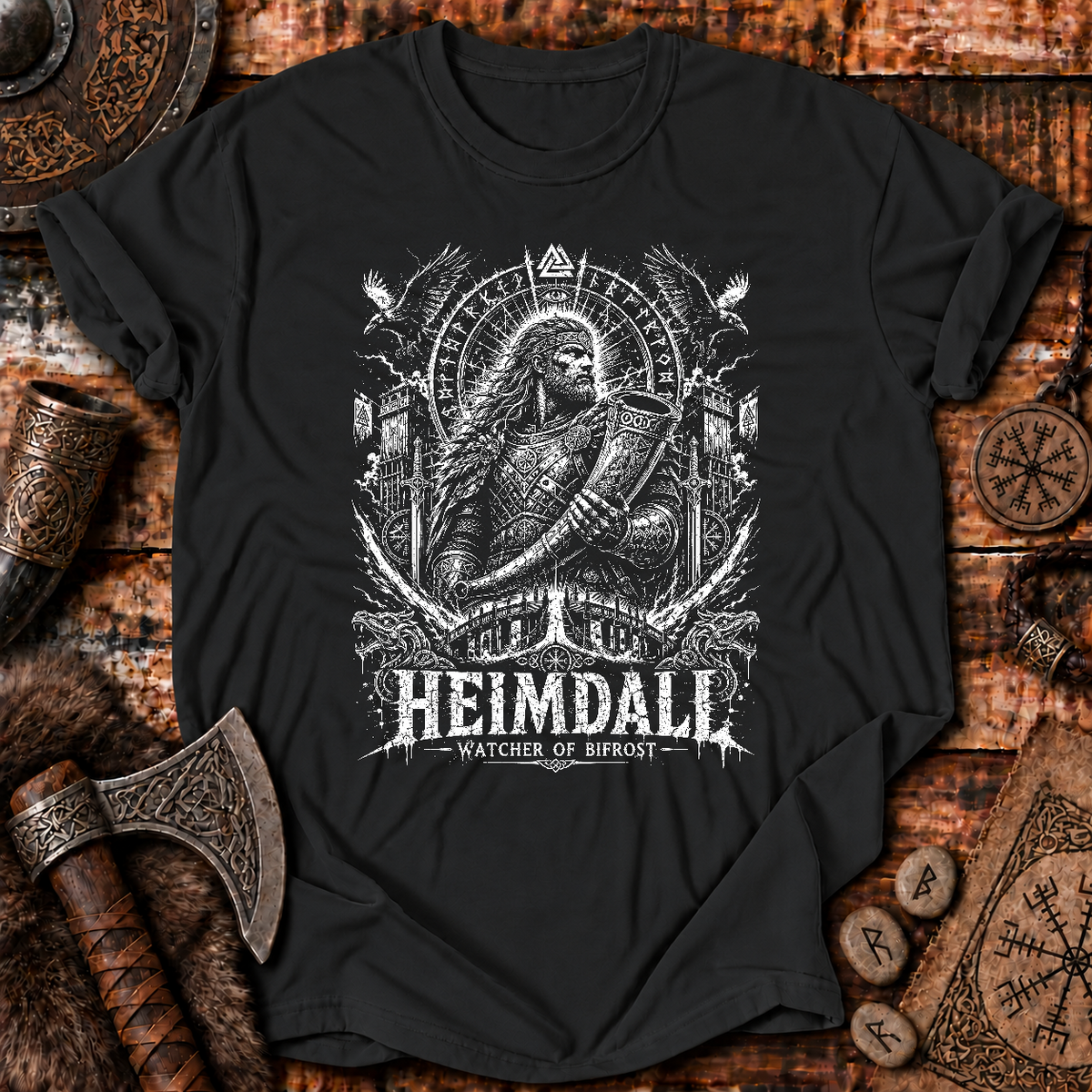 Heimdall Guardian Of Asgard T-Shirt