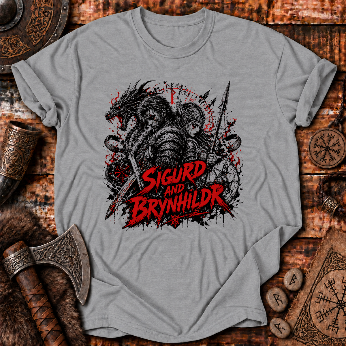 Sigurd And Brynhildr T-Shirt