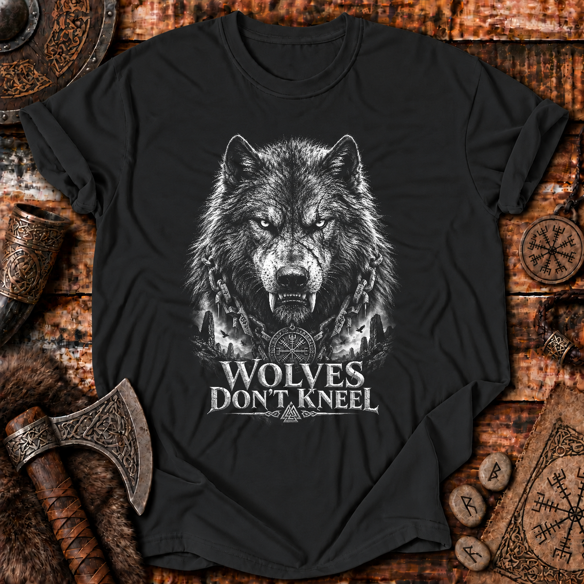 Wolves Dont Kneel T-Shirt