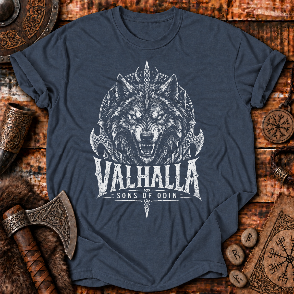 Valhalla Odin Wolf T-Shirt