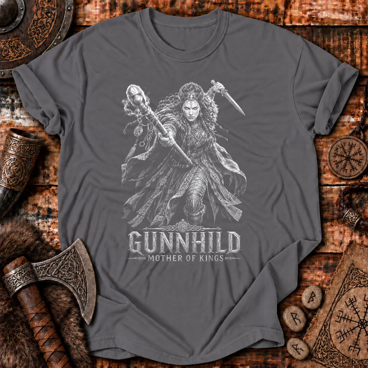 Gunnhild Mother Of Kings Norse Warrior Viking Mythology T-Shirt