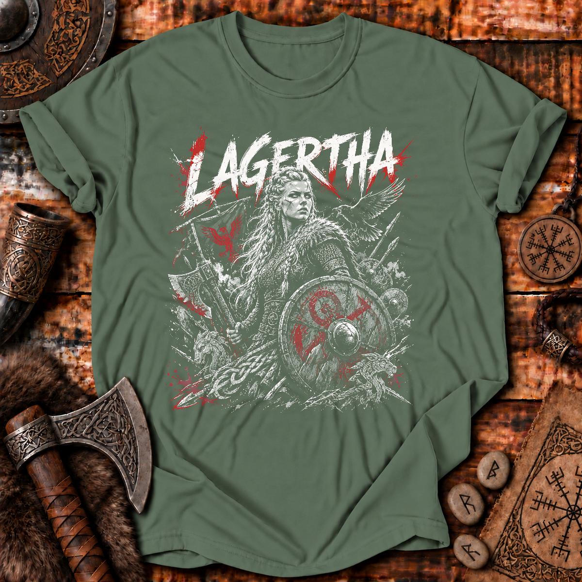 Lagertha Viking Shieldmaiden T-Shirt