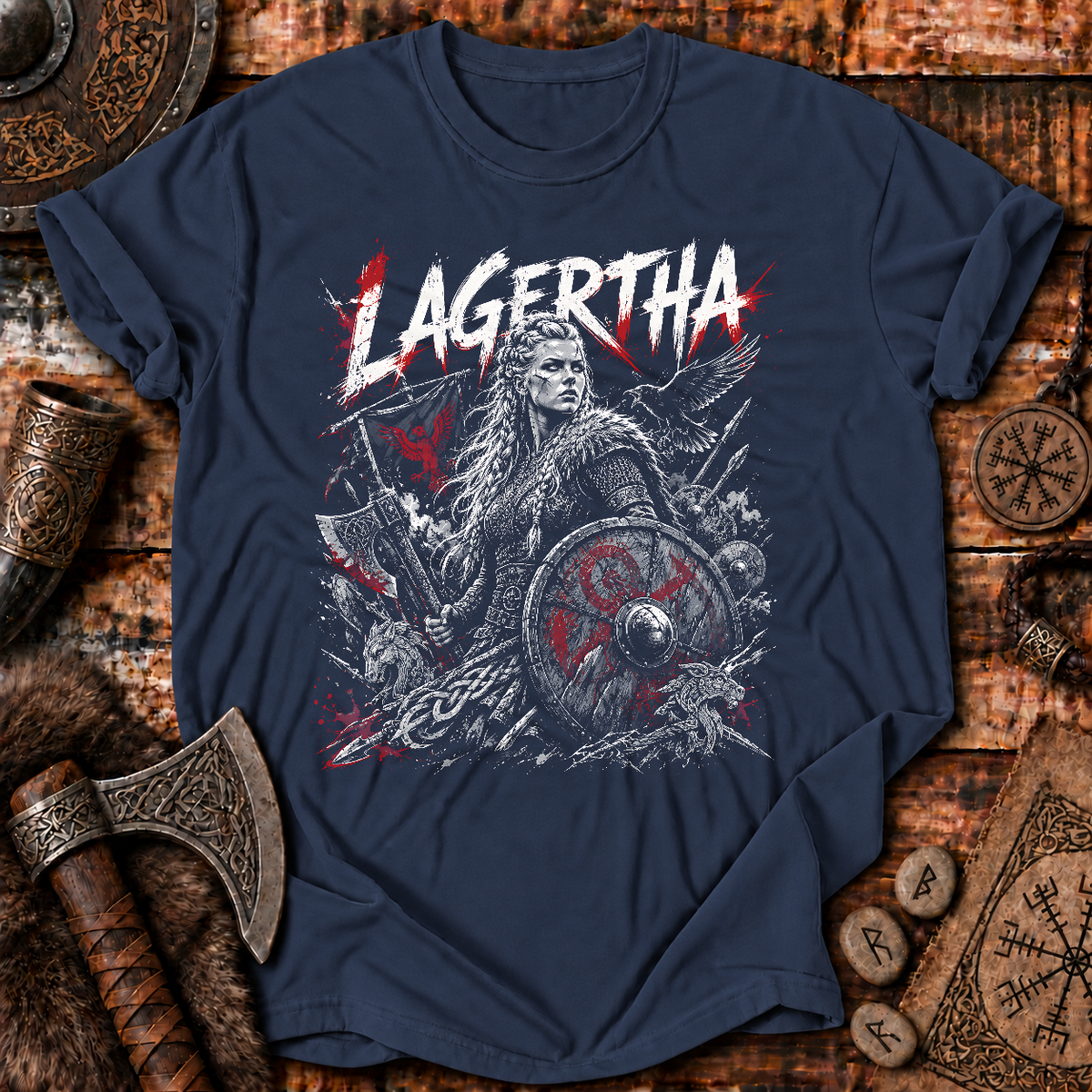 Lagertha Viking Shieldmaiden T-Shirt