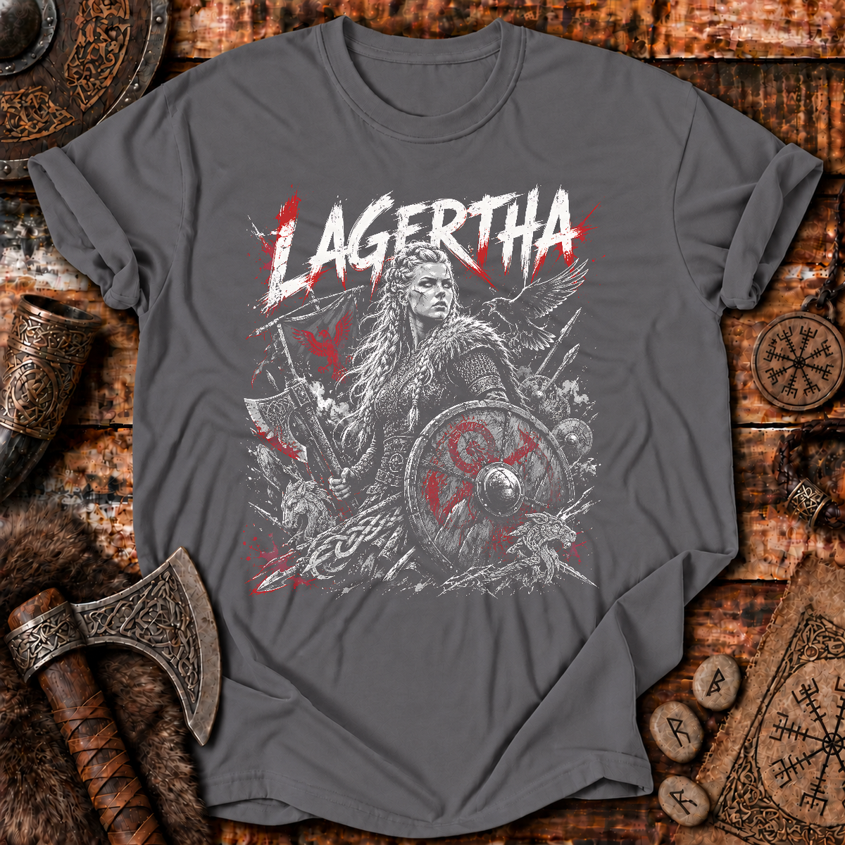 Lagertha Viking Shieldmaiden T-Shirt