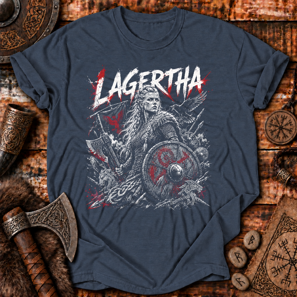 Lagertha Viking Shieldmaiden T-Shirt